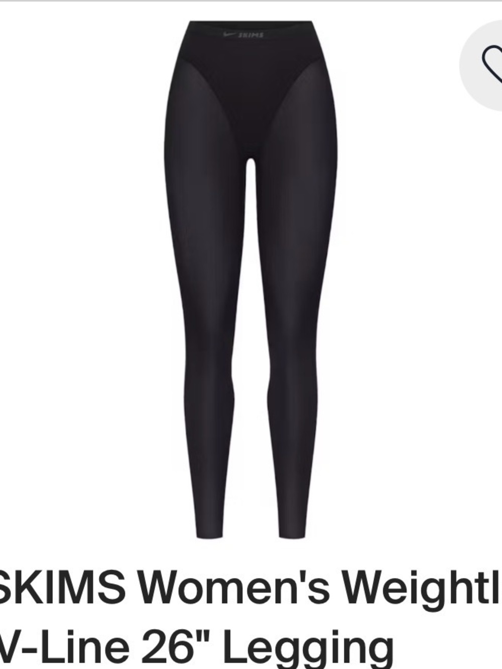 NikeSKIMS Weightless Layers Black Leggings XS